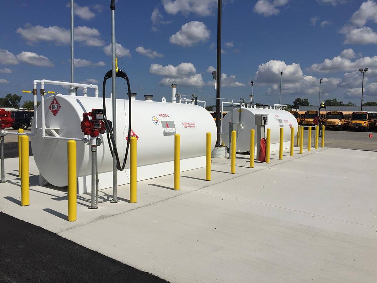 above ground fuel storage tanks